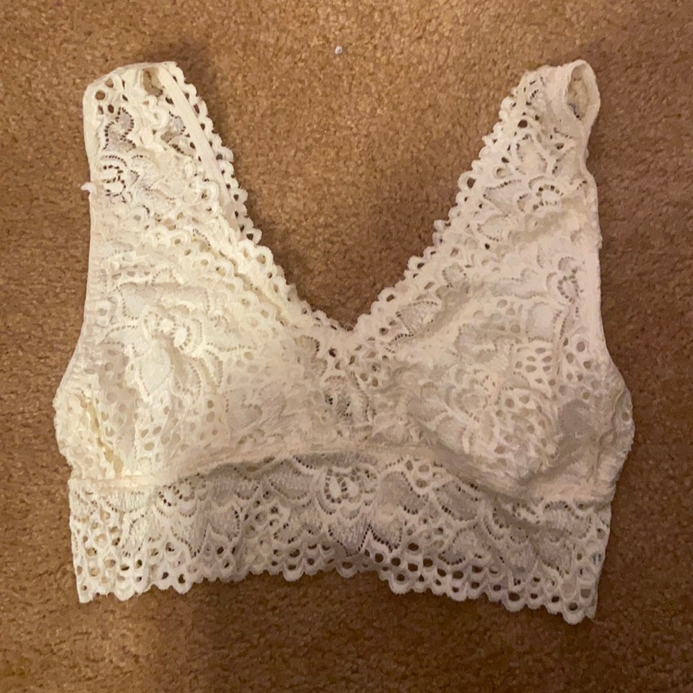 Off-white Lace Bralette